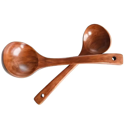 Eco-Friendly Wooden Soup Spoon - Single Unit