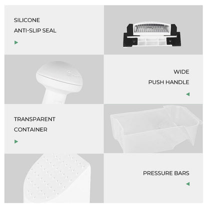 Versatile Vegetable Slicer with Adjustable Safety Features