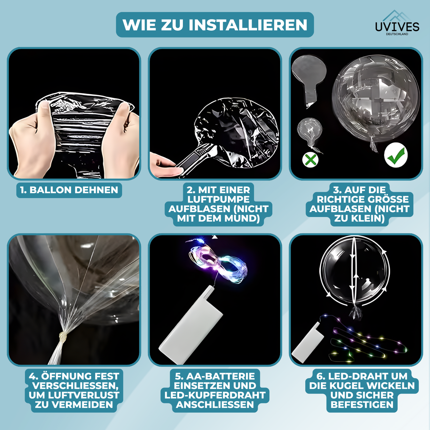 5+5 FREE | Transform Any Party with Warm, Reusable LED Balloon Lights