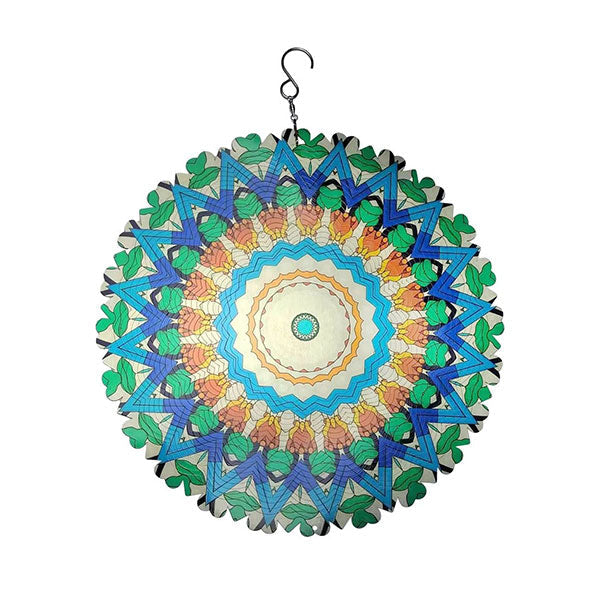 Vibrant 3D Whirling Mandala Decor