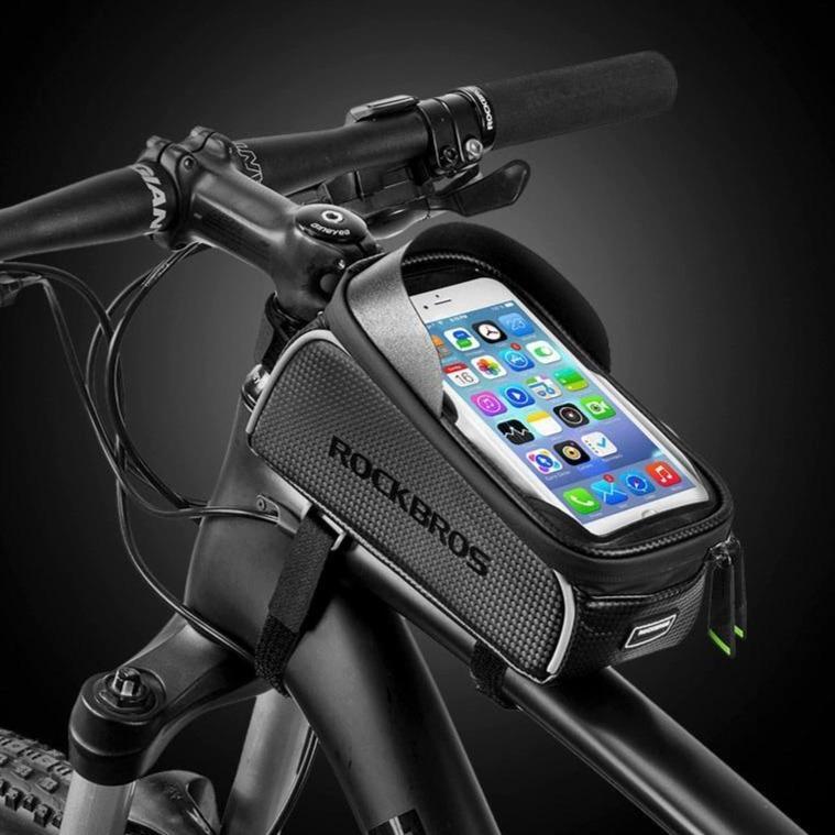 Top Tube Frame Bag for Bicycles - Phone Holder