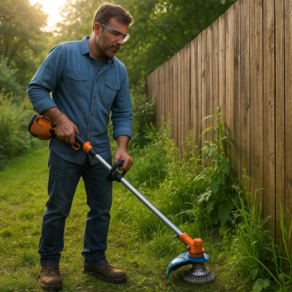 Universal 6-Blade Weed Brush Turbo Head for Grass Trimmers