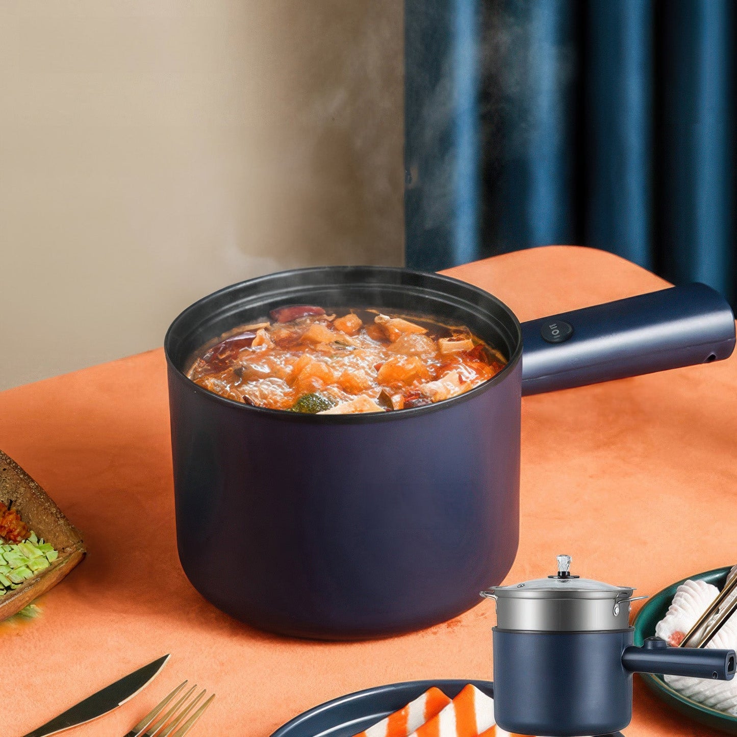 1.8L Non-Stick Portable Electric Cooking Pot