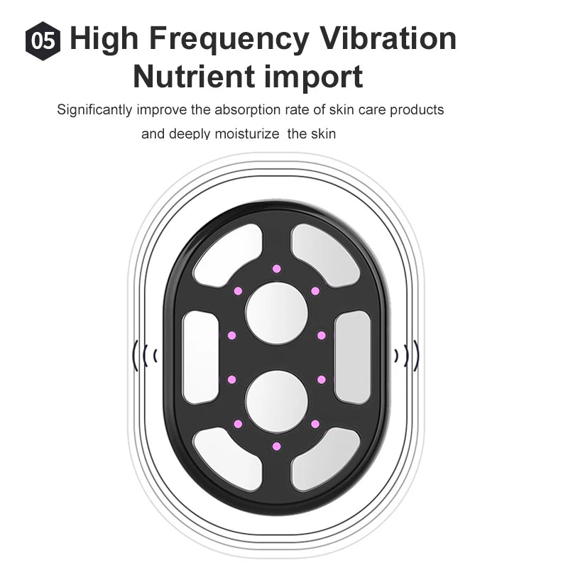 Wireless Body Massager with EMS, Vibration Features & 4 LED Colors