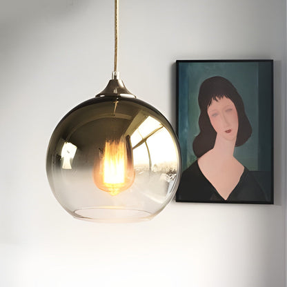 LED Hanging Glass Pendant Light for Kitchen and Living Room