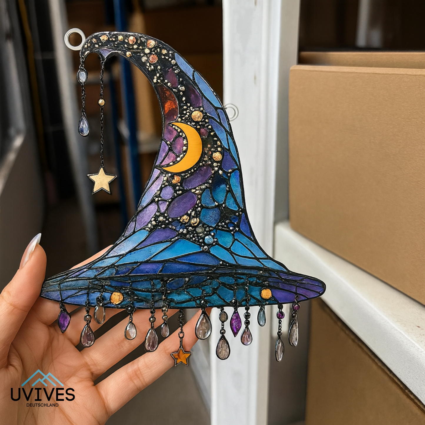 Hanging Witch Hat – Your Enchanted Starry Decor