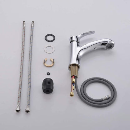 Pull-Out Kitchen Faucet with Shower Function and Pause Button - 2 Spray Modes