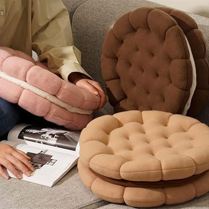 Cozy Biscuit-Themed Lounge Cushion