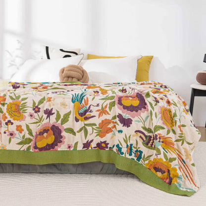Charming Floral Serenity Coverlet