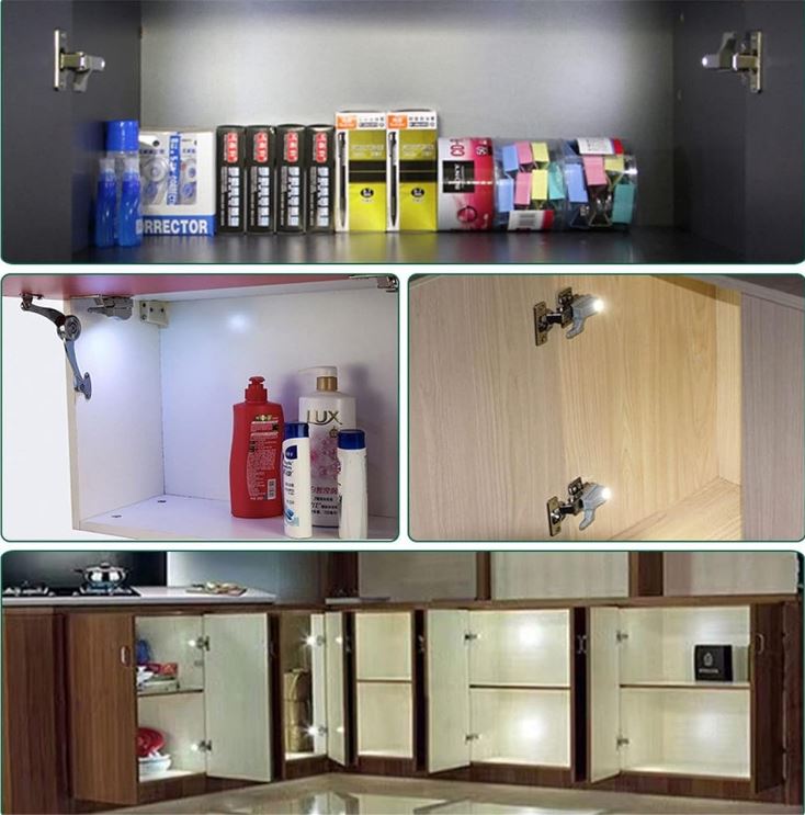 Motion-Activated LED Lights for Hinges (Pack of 10)