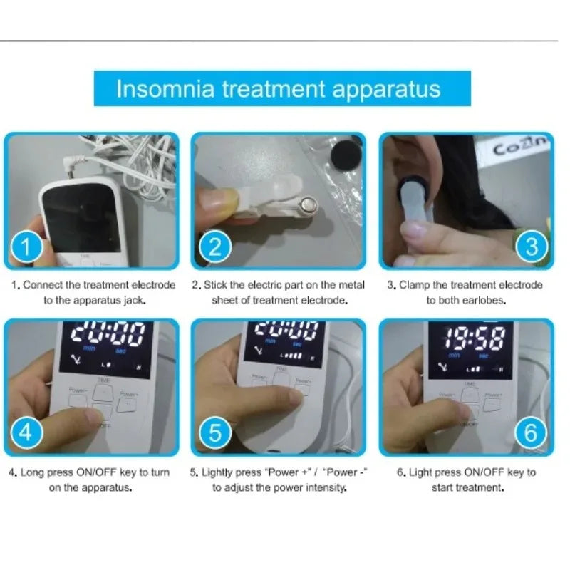 Battery-Operated Ear Clip Stimulator with 30-Minute Timer
