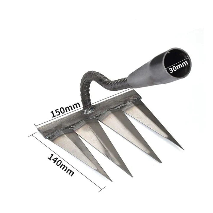Heavy-Duty Iron Weeder Tool for Garden Maintenance