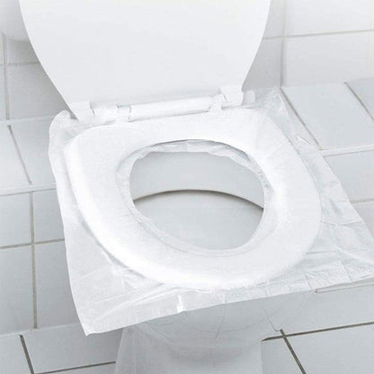Portable Toilet Seat Covers (50 Pack) | Universal Fit 40 × 48 cm | Foldable, Non-Slip & Hygienic Protection