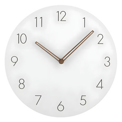 Large Minimalist Wooden Wall Clock – Silent Movement Design