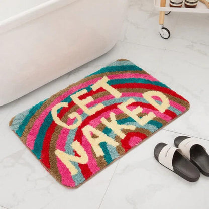 Luxurious Microfiber Bath Mat with Playful Design