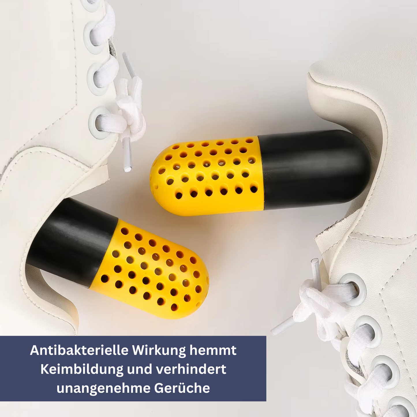 Odor-Free Capsule for Moisture Control in Footwear