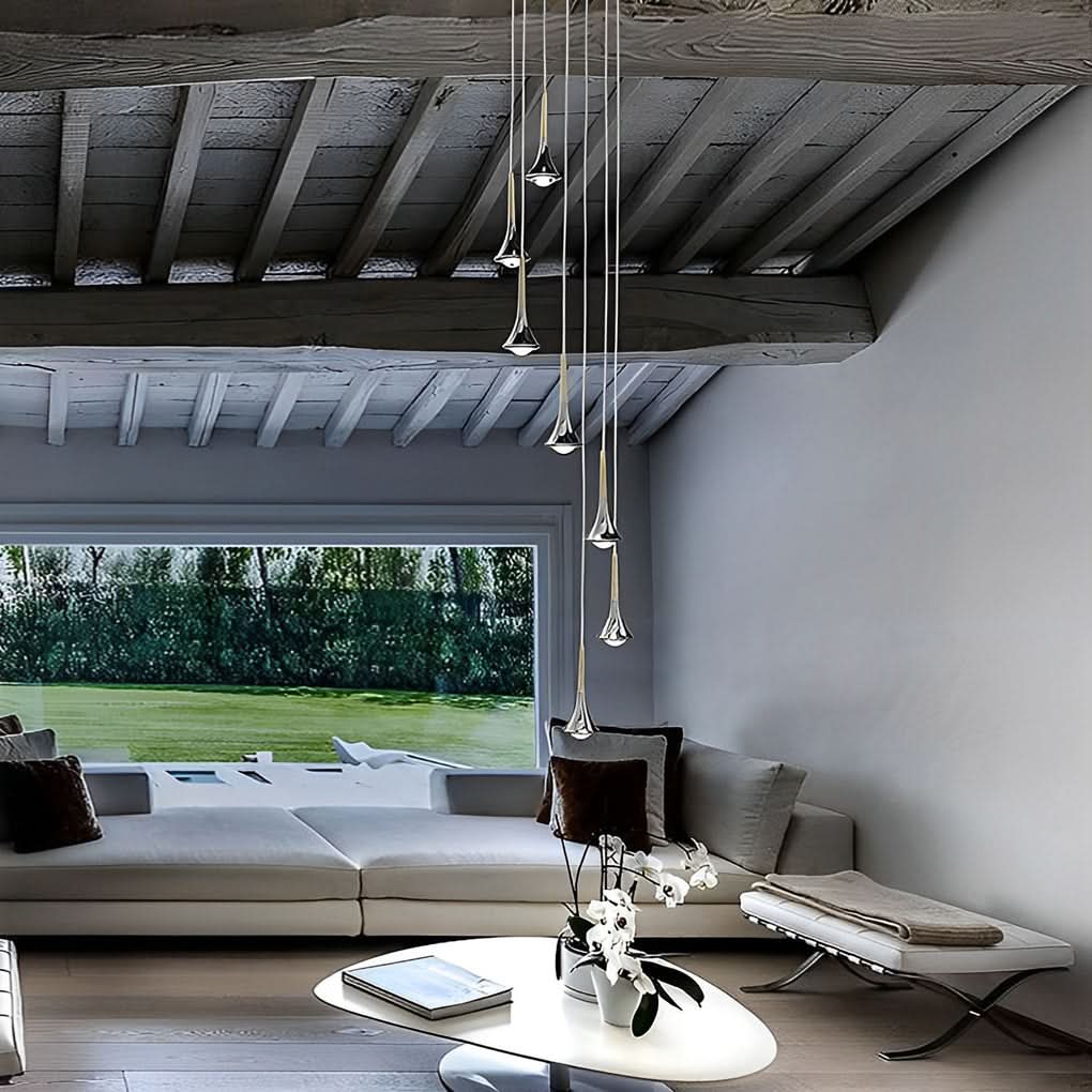 Sculptural Pendant Light for Elegant Interior Illumination