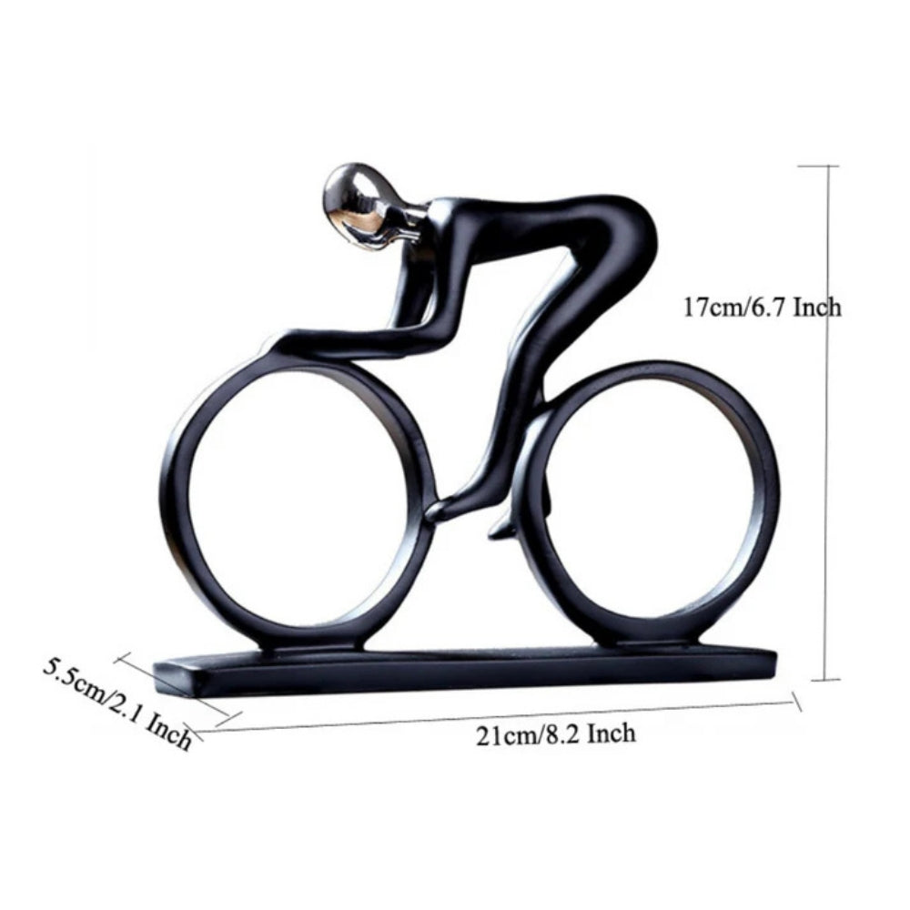 Elegant Cyclist Sculpture for Home Decor Enthusiasts