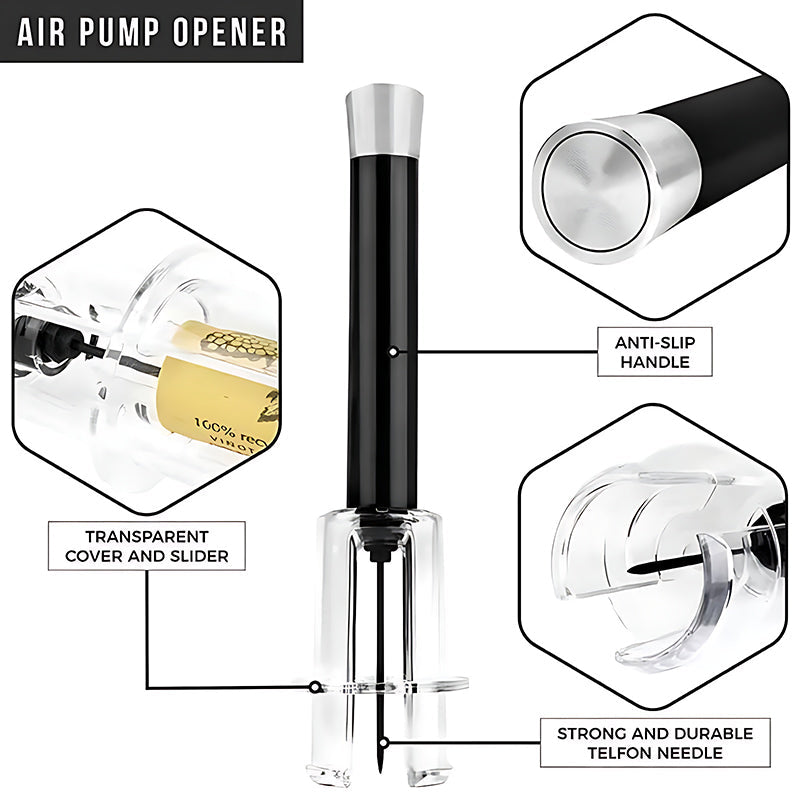 Corkscrew Wine Opener Set with Air Pump
