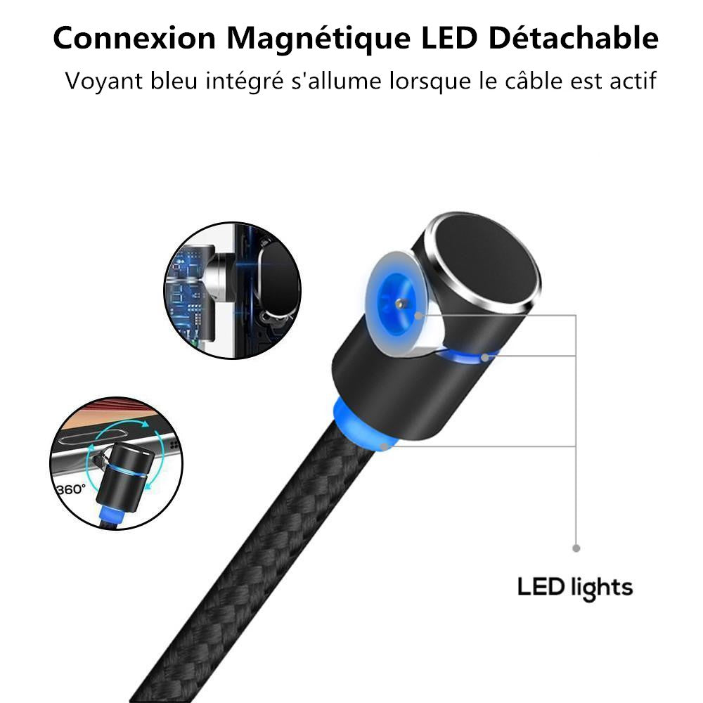 Versatile 3-in-1 Magnetic Charging Cable with LED Indicator