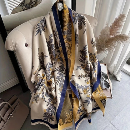 Chic Reversible Floral Soft Scarf for Effortless Style