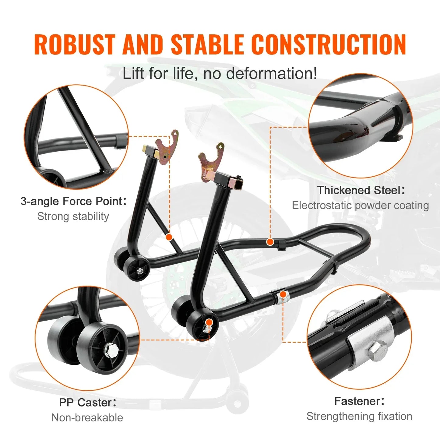 Heavy-Duty Motorcycle Lift Stand for Effortless Maintenance