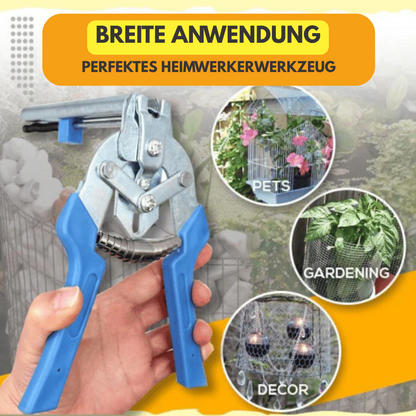 Precision Wire Fastening Tool with 600 Clips | Ergonomic Steel Construction