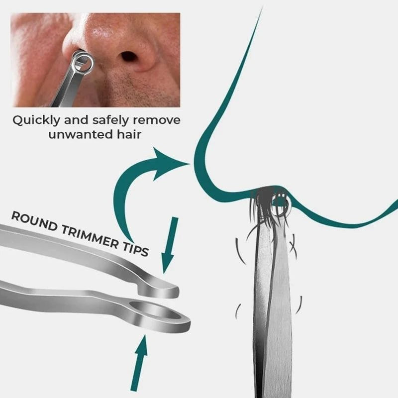 Nose Hair Tweezers for Trimming - Universal Design