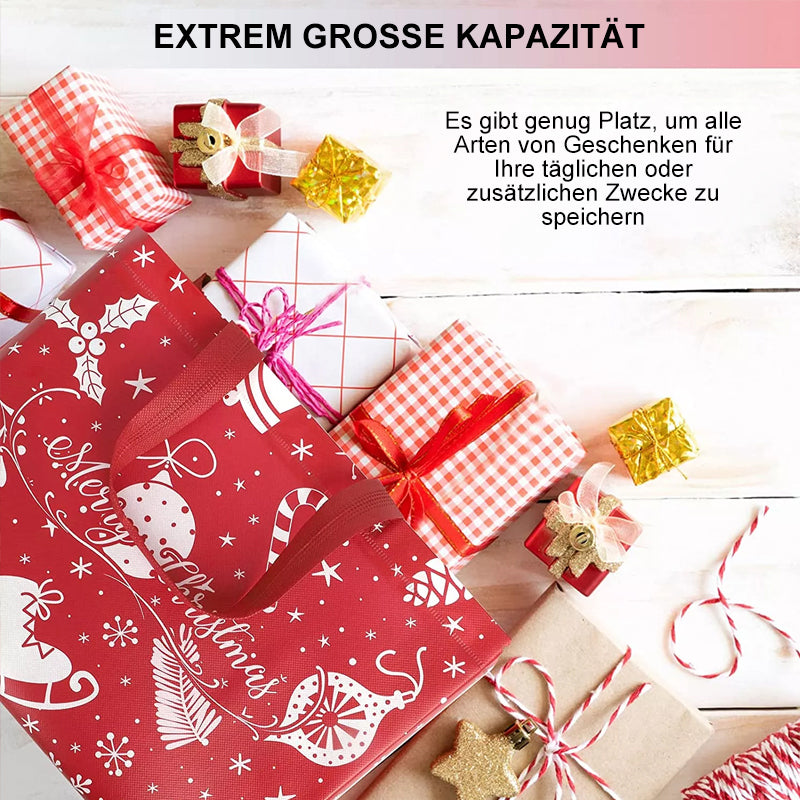 Colorful Holiday Gift Bags with Sturdy Handles - Assorted Designs