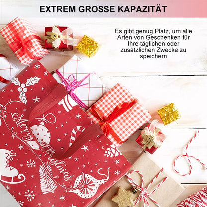 Colorful Holiday Gift Bags with Sturdy Handles - Assorted Designs