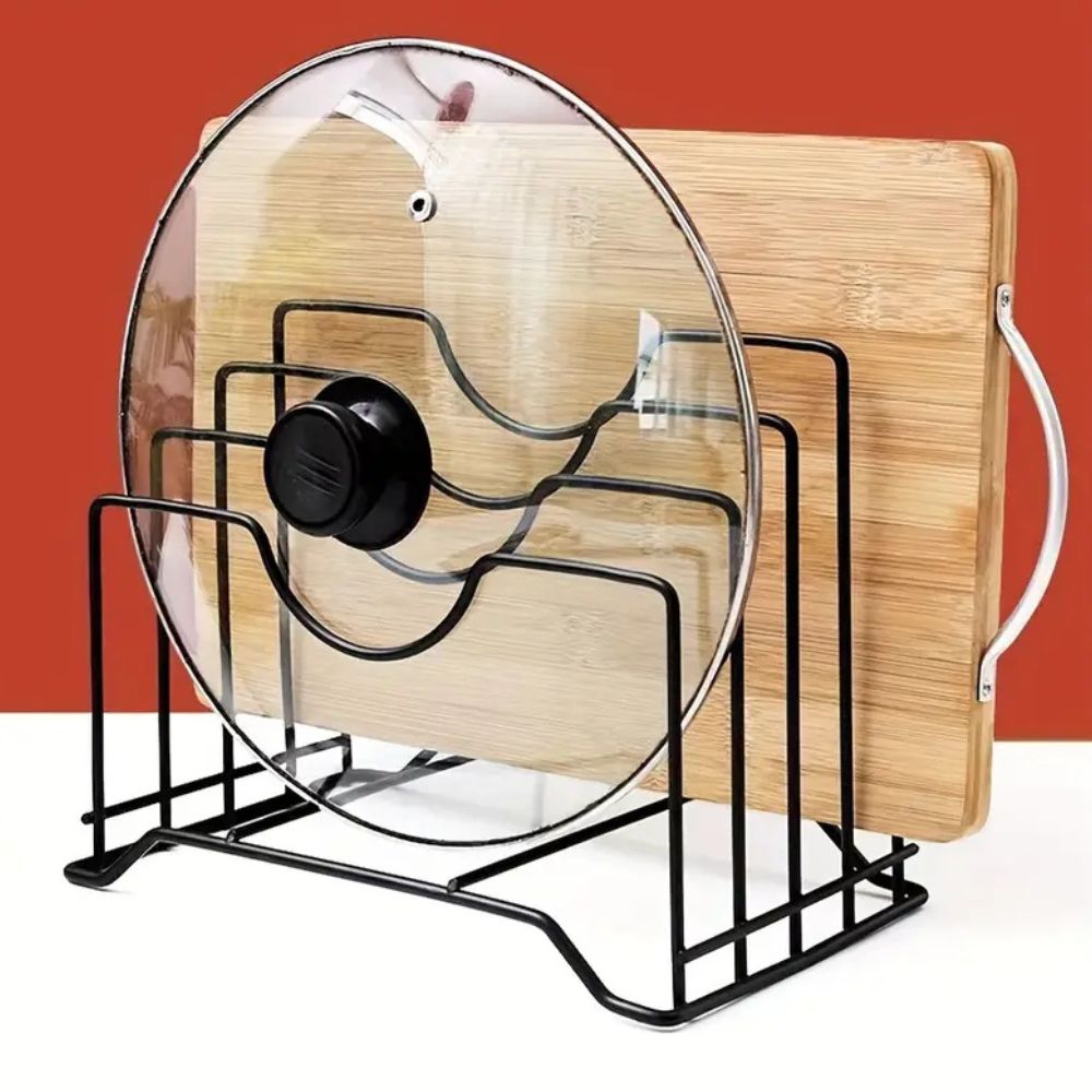 Effortless Kitchen Plate & Lid Organizer