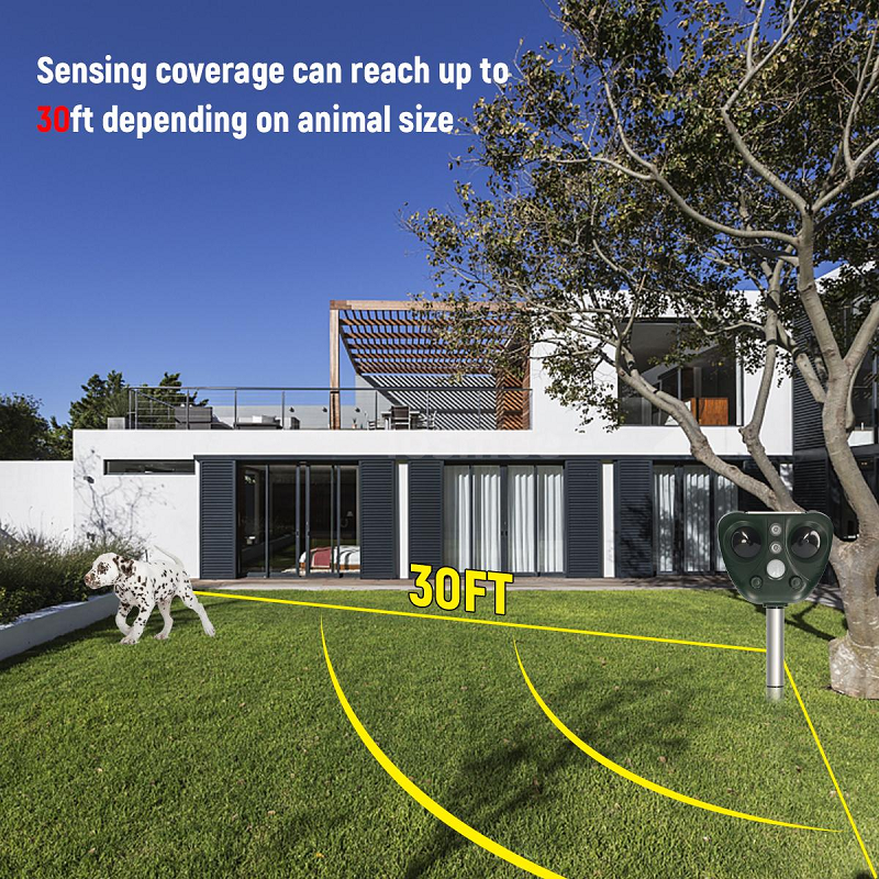 Solar-Powered Ultrasonic Bird Deterrent Device