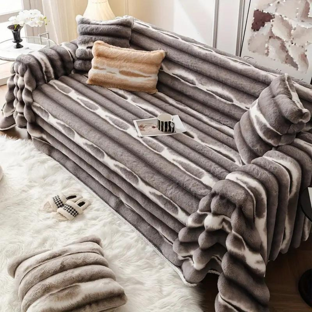 Luxurious Plush Sofa Protector for Ultimate Comfort