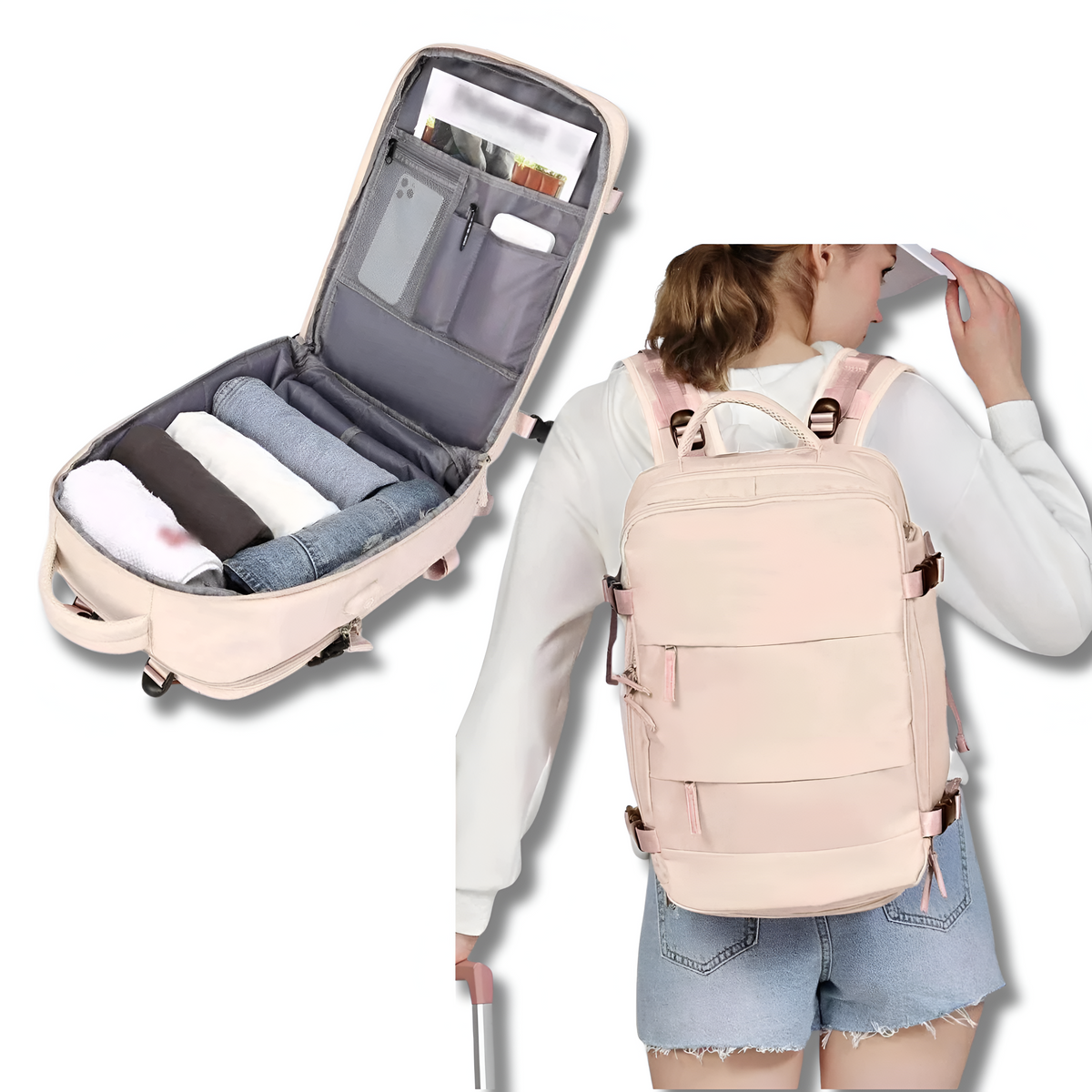 Travel Bag Featuring Integrated USB Charging Port