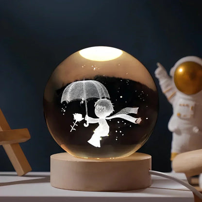 LED Planetarium Night Light Projector with 3D Star Display