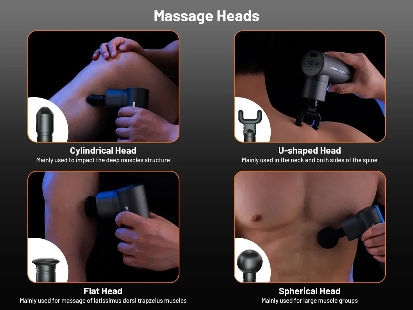 Muscle Relaxation Gun | Heat and Cold Therapy with Metal Head