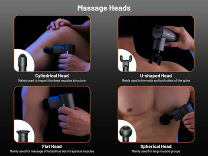 Muscle Relaxation Gun | Heat and Cold Therapy with Metal Head