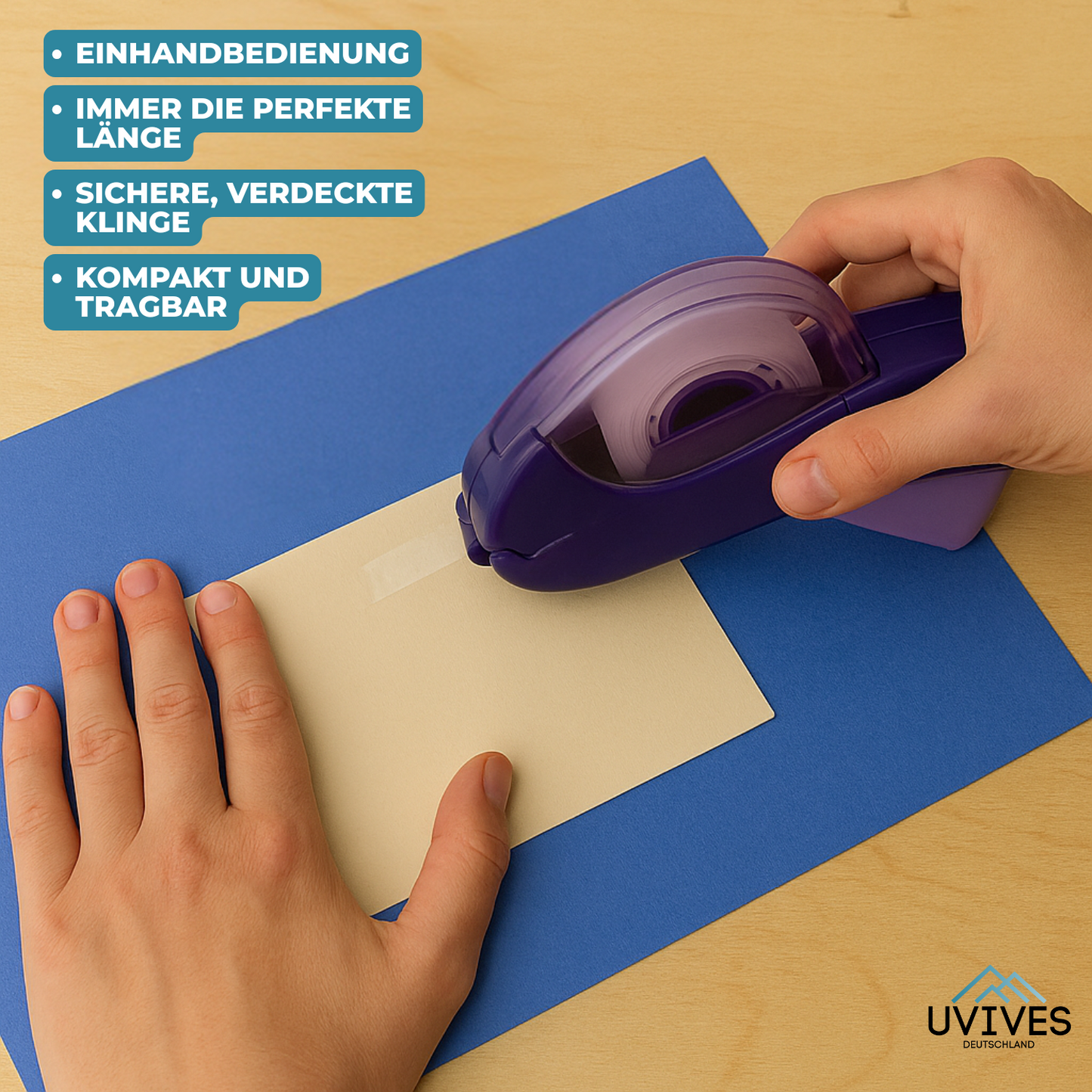 Stress-Free Tape Dispenser with One-Click Operation