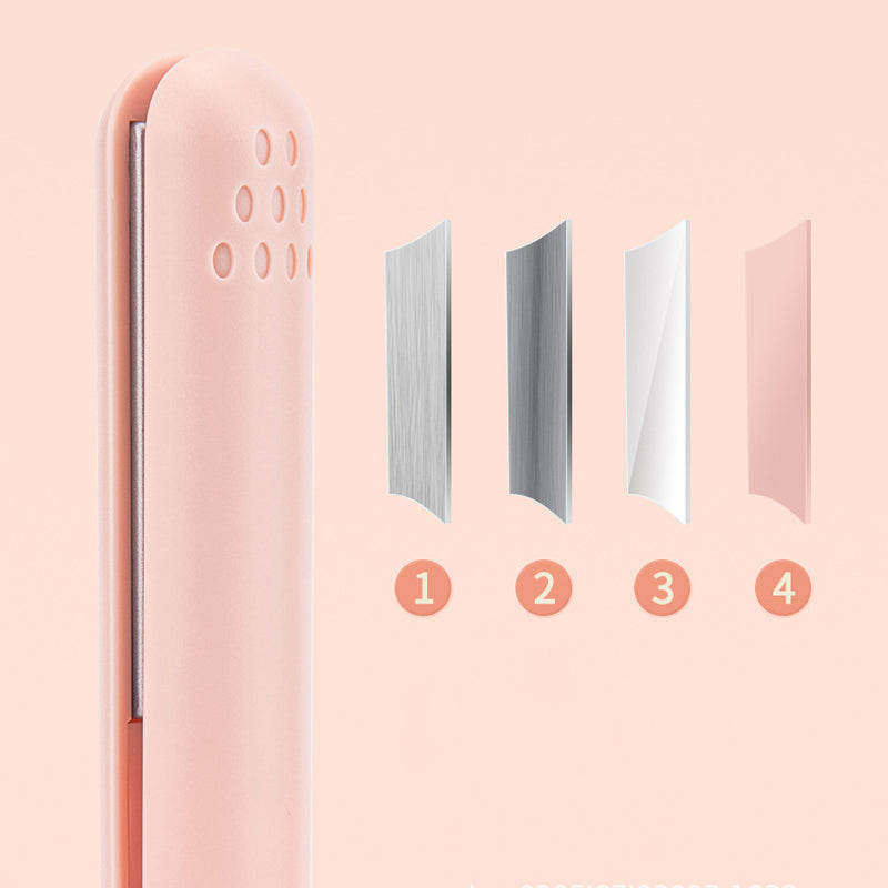 Mini 2-in-1 Ceramic Coated Curling and Straightening Iron