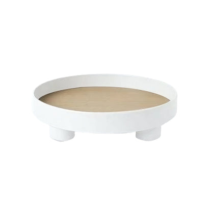 Minimalist Serving Board – Round Wooden Tray for Decorative Use