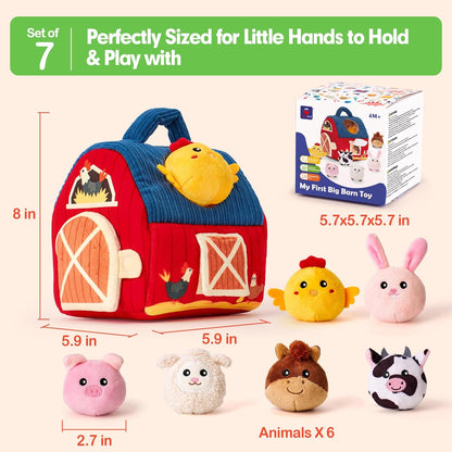 Soft Farm Animal Playset for Engaging Learning