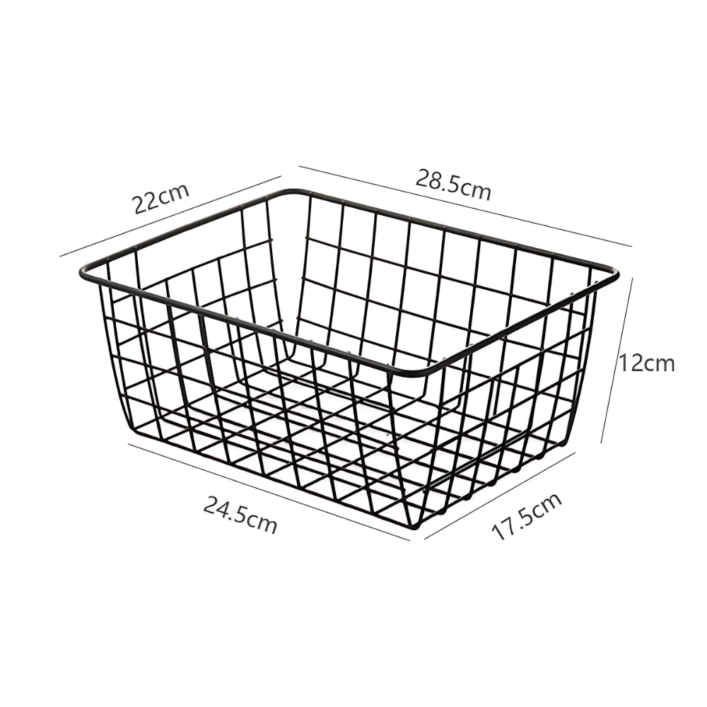 Stylish Iron Storage Basket for Organized Living