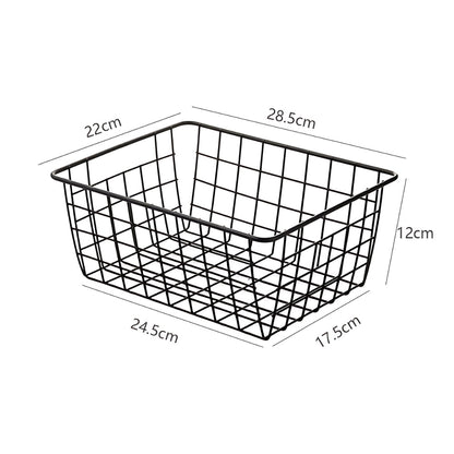 Stylish Iron Storage Basket for Organized Living