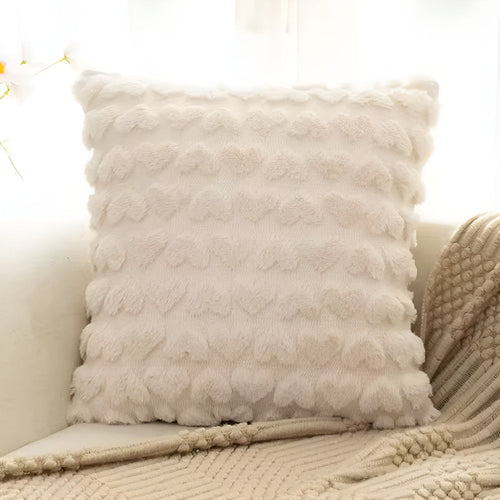 Cozy Love Heart Decorative Pillow Cover