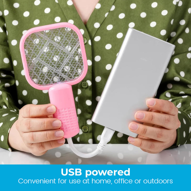USB Mosquito Repellent with LED Light and Safety Net – Dual Function