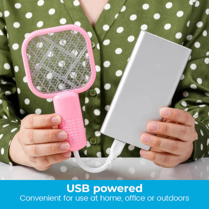 USB Mosquito Repellent with LED Light and Safety Net – Dual Function