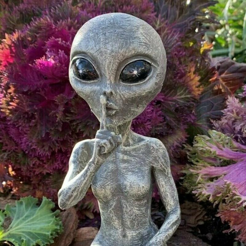 Garden Statue of an Alien Creature