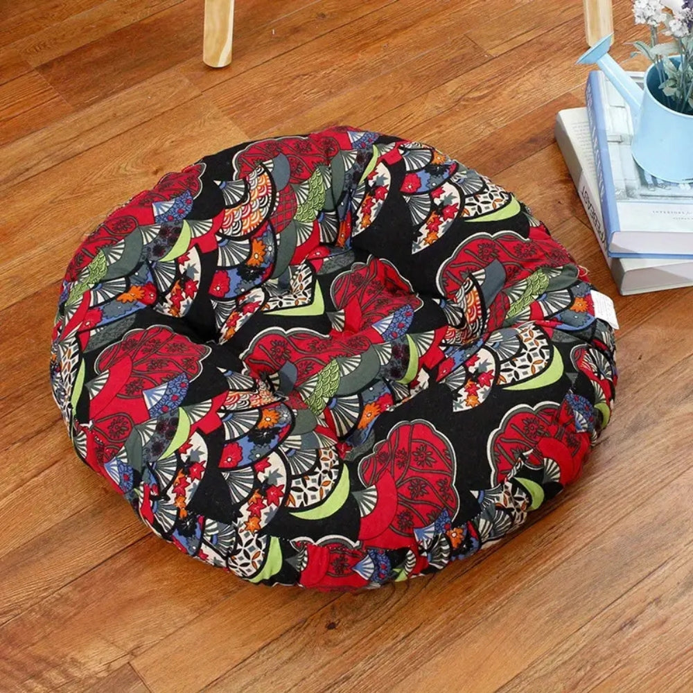 Chic Floral Floor Pillow for Stylish Comfort