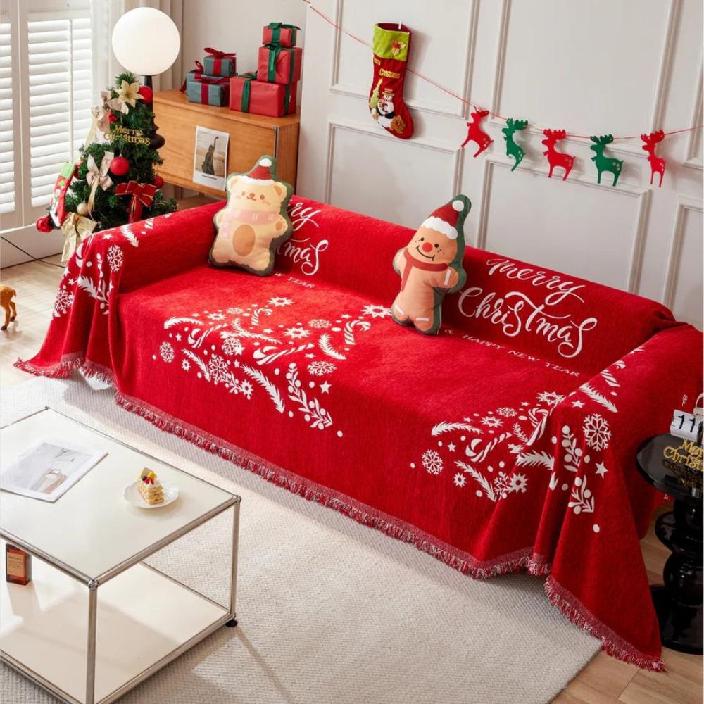 Festive Flurry Sofa Protector