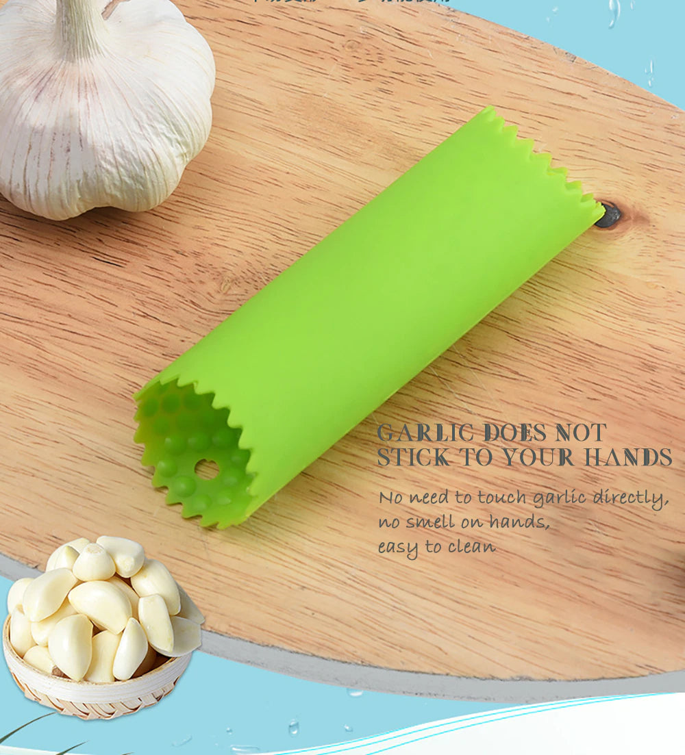 Easy Garlic Peeler Tube for Quick Garlic Clove Preparation